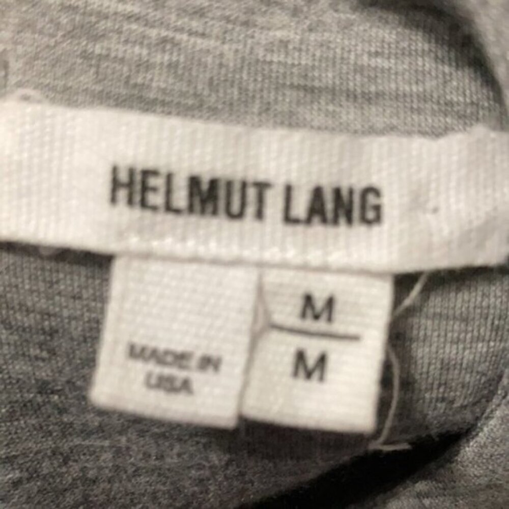 Helmut Lang Grey Modal Sweatshirt Zip Cuffs Back Zip Crew Neck Medium streetwear - Picture 9 of 13